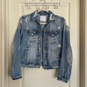 Zara Distressed Denim Jacket